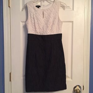 White and dark gray Alyx dress
